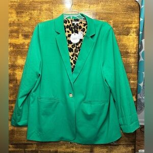 Jodifl - Ladies - Green Blazer - NWT - 2X - Stunning